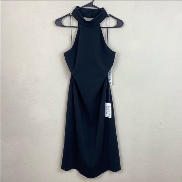NWT Jay Godfrey Soori High Neck Midi Dress, Black - Picture 3 of 8
